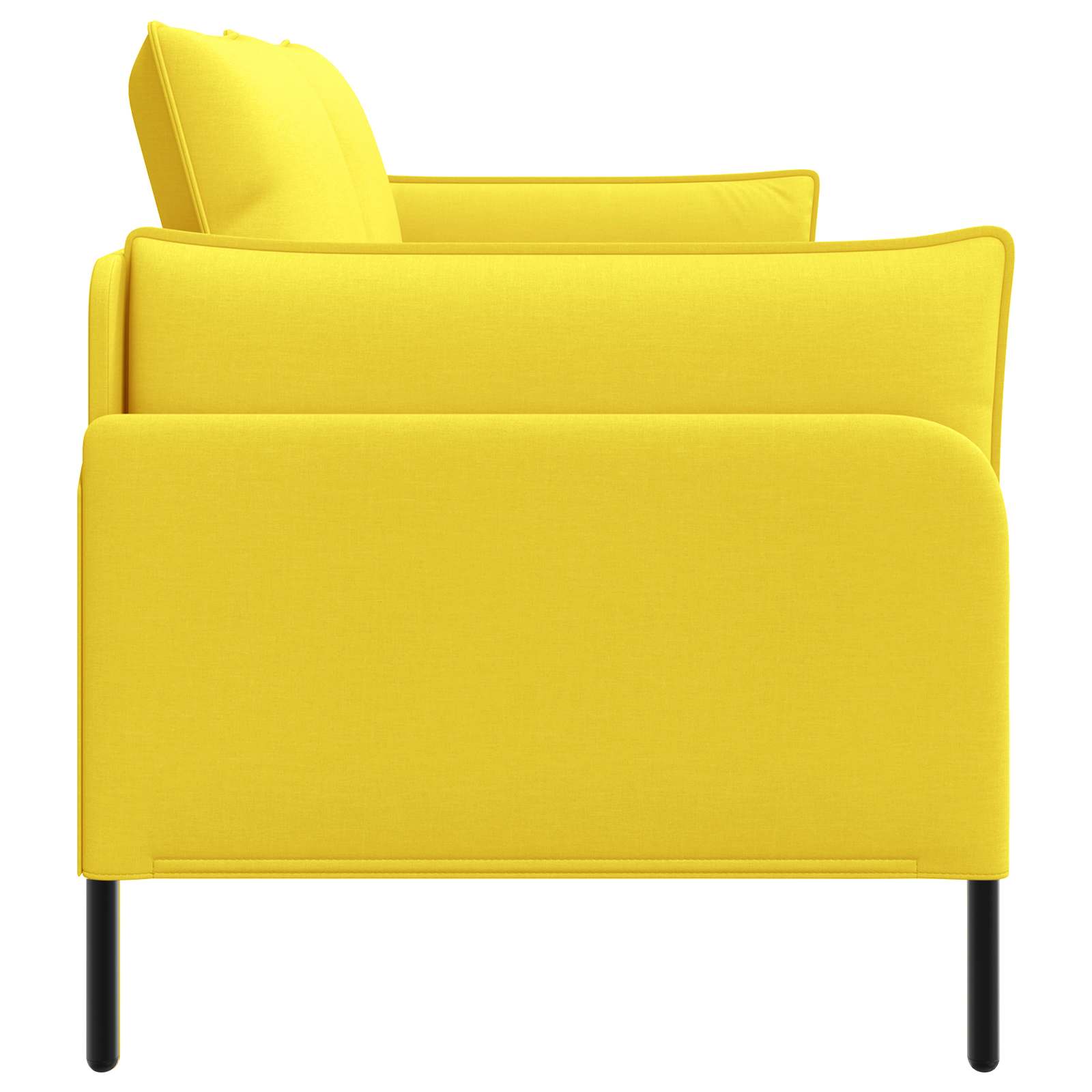 2-Zits Sofa Lichtgeel 188 x 81 x 89 cm Stof