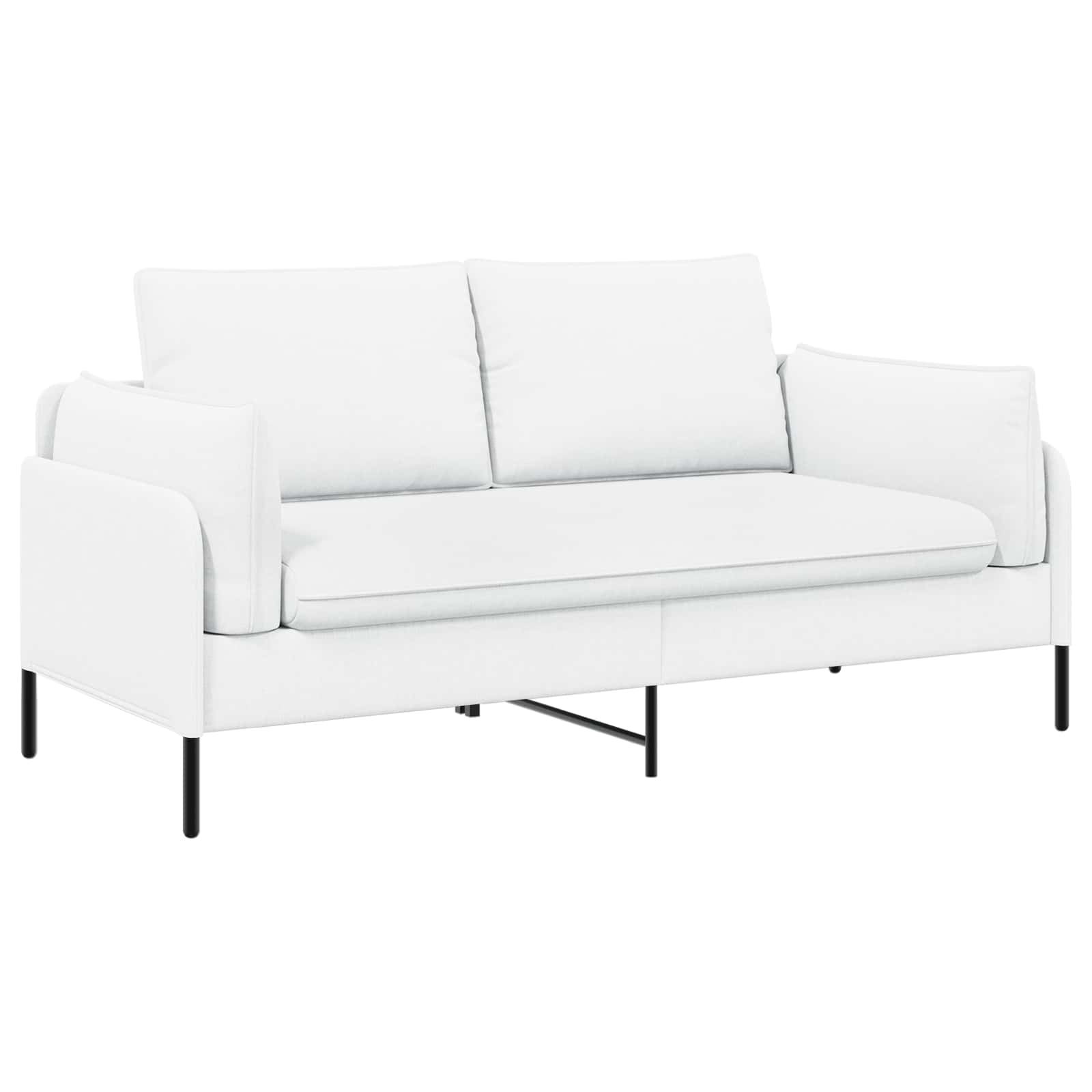 2-Zits Sofa Wit 188 x 81 x 89 cm Stof