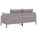 2-Zits Sofa 2-zits Lichtgrijs 188 x 81 x 89 cm fluweel