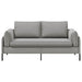 2-Zits Sofa 2-zits Lichtgrijs 188 x 81 x 89 cm fluweel