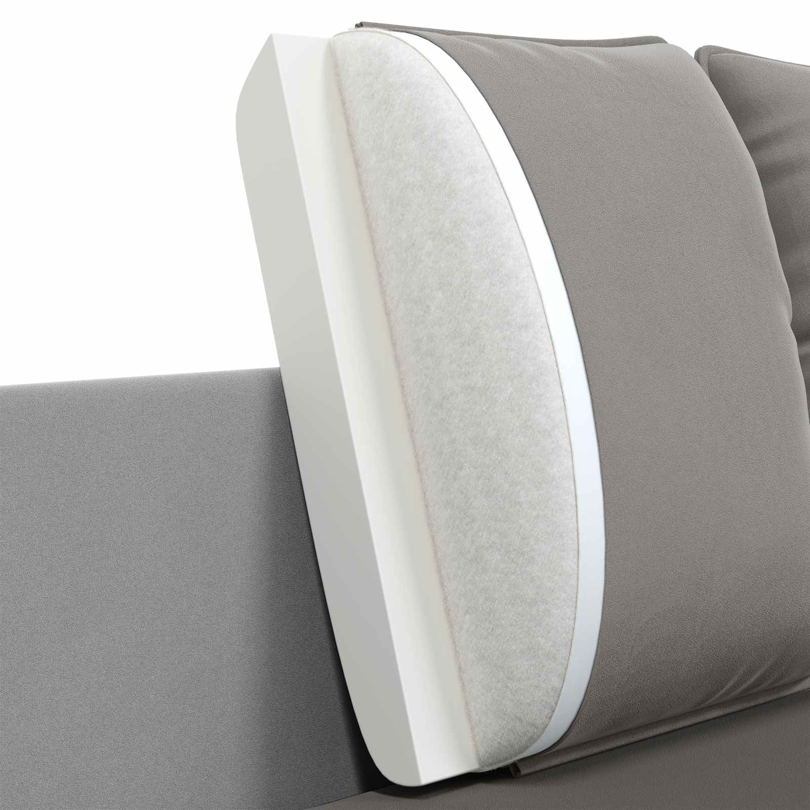 2-Zits Sofa 2-zits Lichtgrijs 188 x 81 x 89 cm fluweel