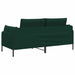 2-Zits Sofa 2-zits Donkergroen 188 x 81 x 89 cm fluweel