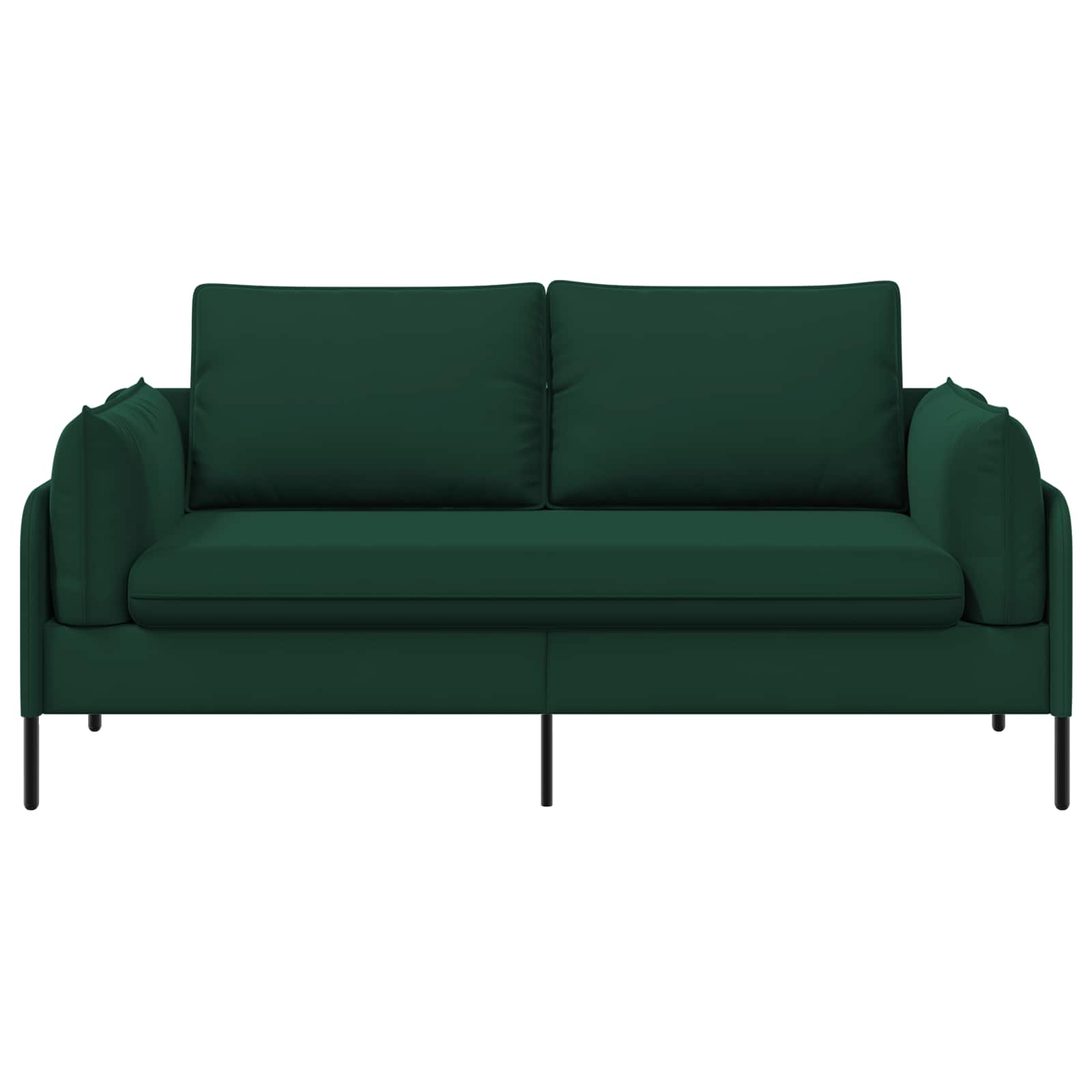 2-Zits Sofa 2-zits Donkergroen 188 x 81 x 89 cm fluweel