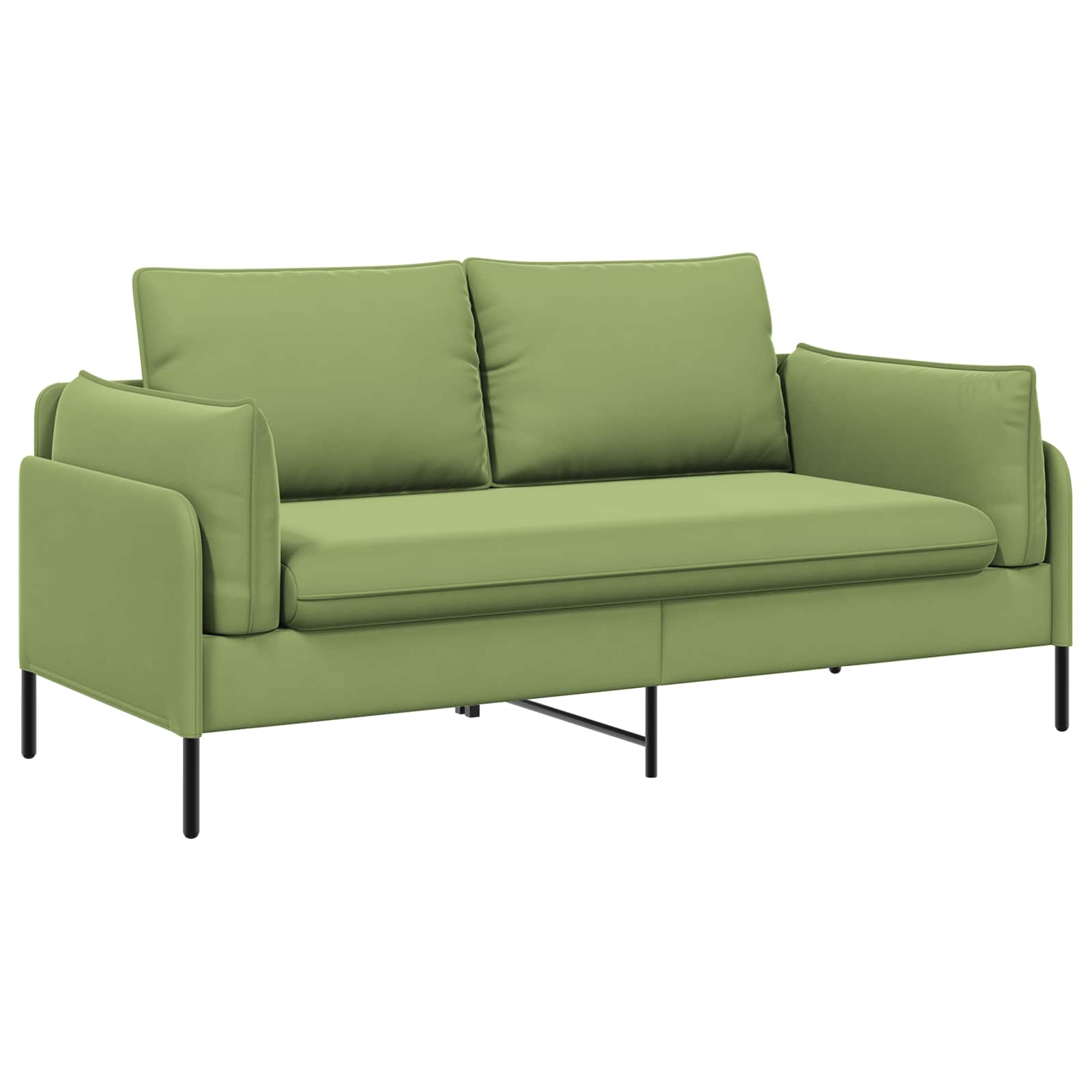 2-Zits Sofa 2-zits Lichtgroen 188 x 81 x 89 cm fluweel