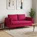 2-Zits Sofa 2-zits Wijnrood 188 x 81 x 89 cm fluweel