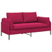 2-Zits Sofa 2-zits Wijnrood 188 x 81 x 89 cm fluweel