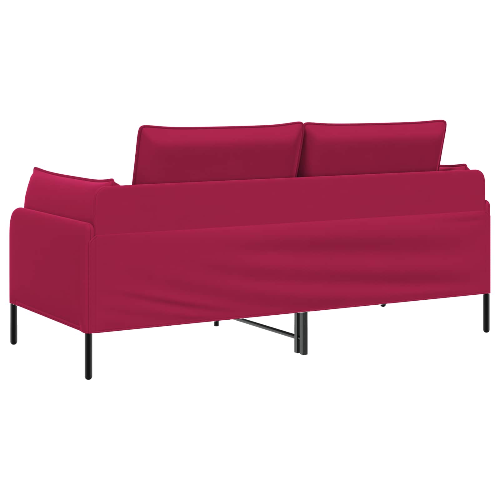 2-Zits Sofa 2-zits Wijnrood 188 x 81 x 89 cm fluweel