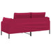 2-Zits Sofa 2-zits Wijnrood 188 x 81 x 89 cm fluweel