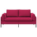 2-Zits Sofa 2-zits Wijnrood 188 x 81 x 89 cm fluweel