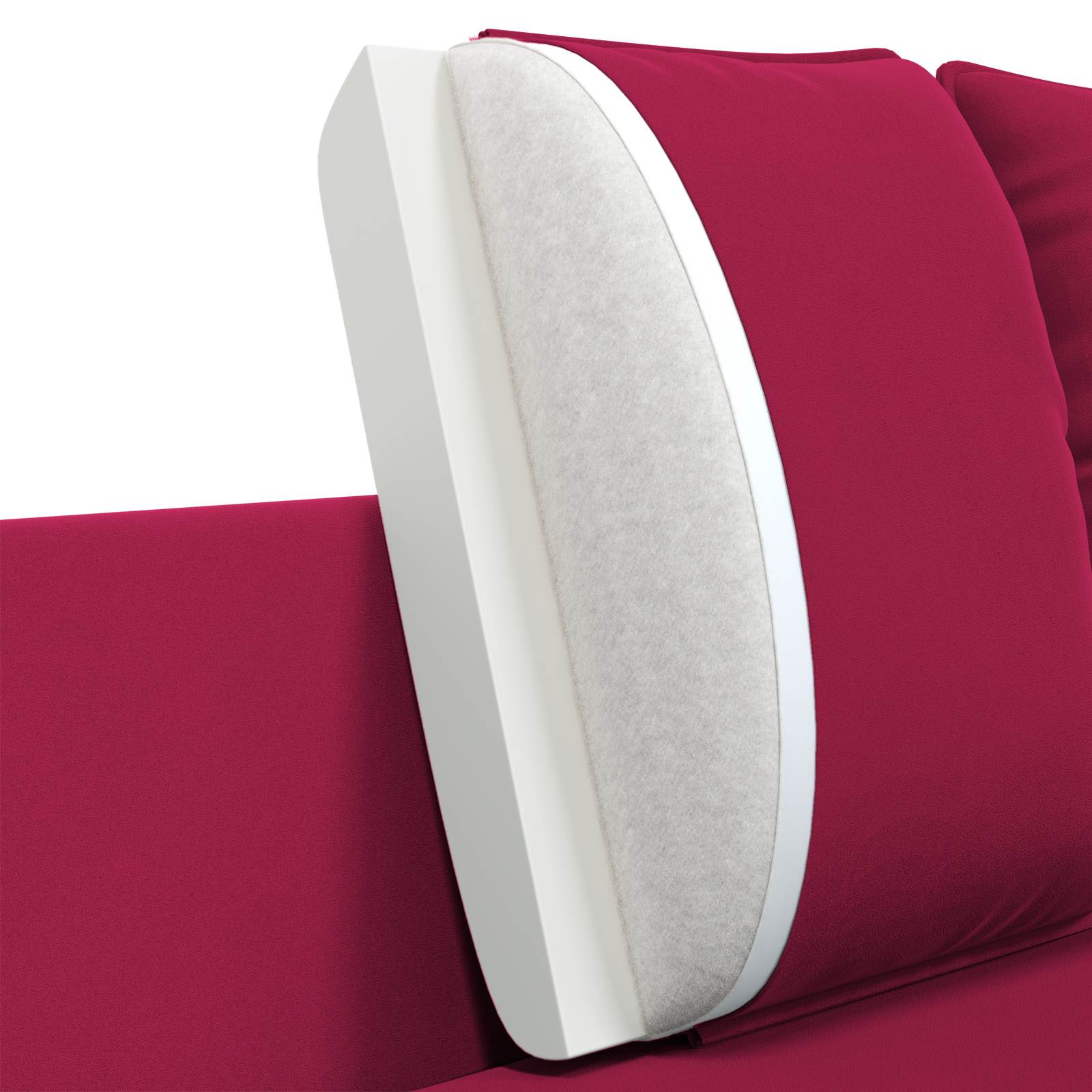 2-Zits Sofa 2-zits Wijnrood 188 x 81 x 89 cm fluweel