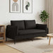 2-Zits Sofa 2-zits Zwart 188 x 81 x 89 cm fluweel