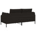 2-Zits Sofa 2-zits Zwart 188 x 81 x 89 cm fluweel