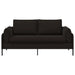 2-Zits Sofa 2-zits Zwart 188 x 81 x 89 cm fluweel