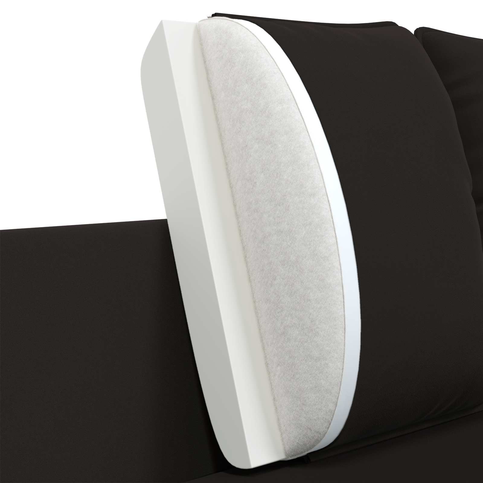 2-Zits Sofa 2-zits Zwart 188 x 81 x 89 cm fluweel