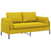 2-Zits Sofa 2-zits Geel 188 x 81 x 89 cm fluweel
