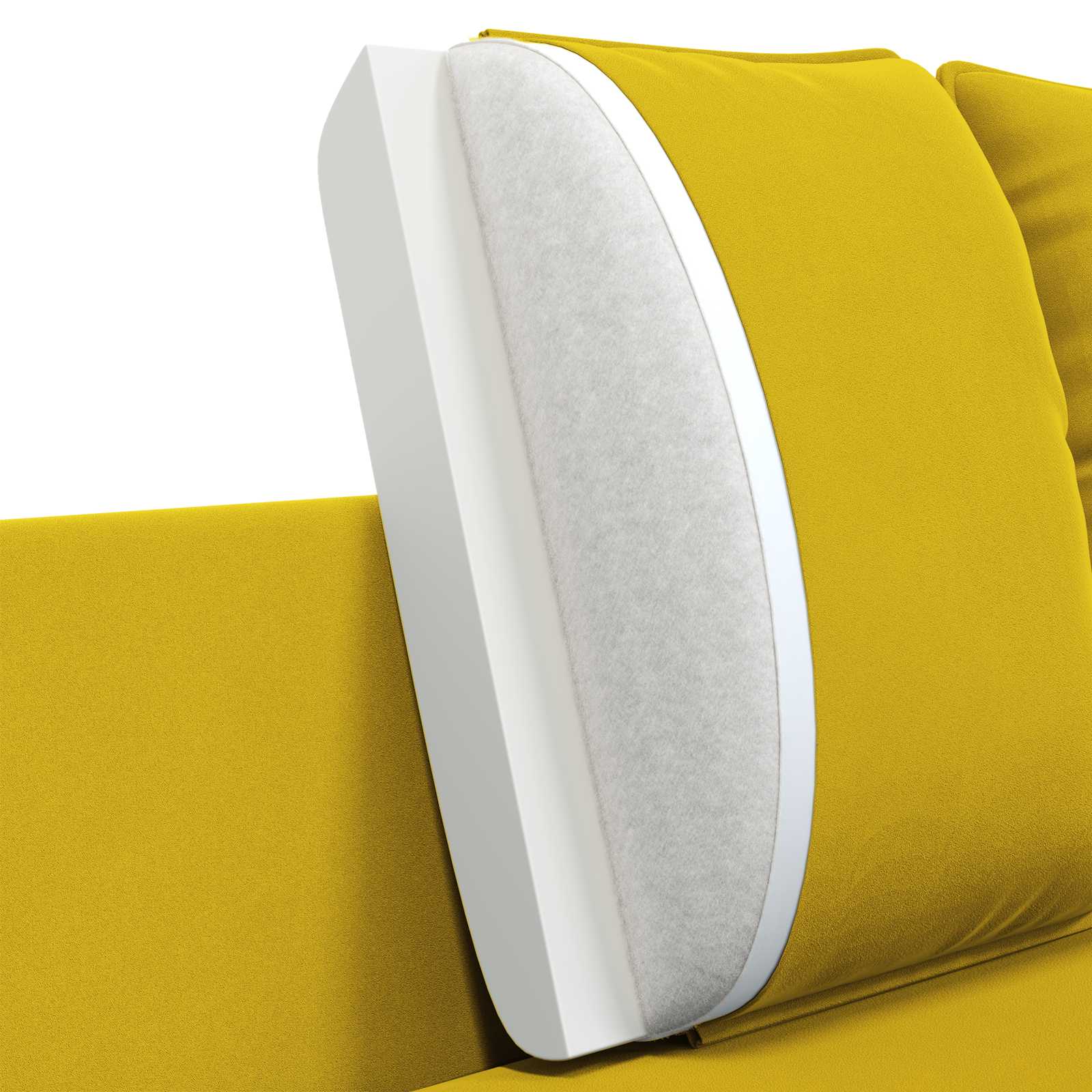 2-Zits Sofa 2-zits Geel 188 x 81 x 89 cm fluweel