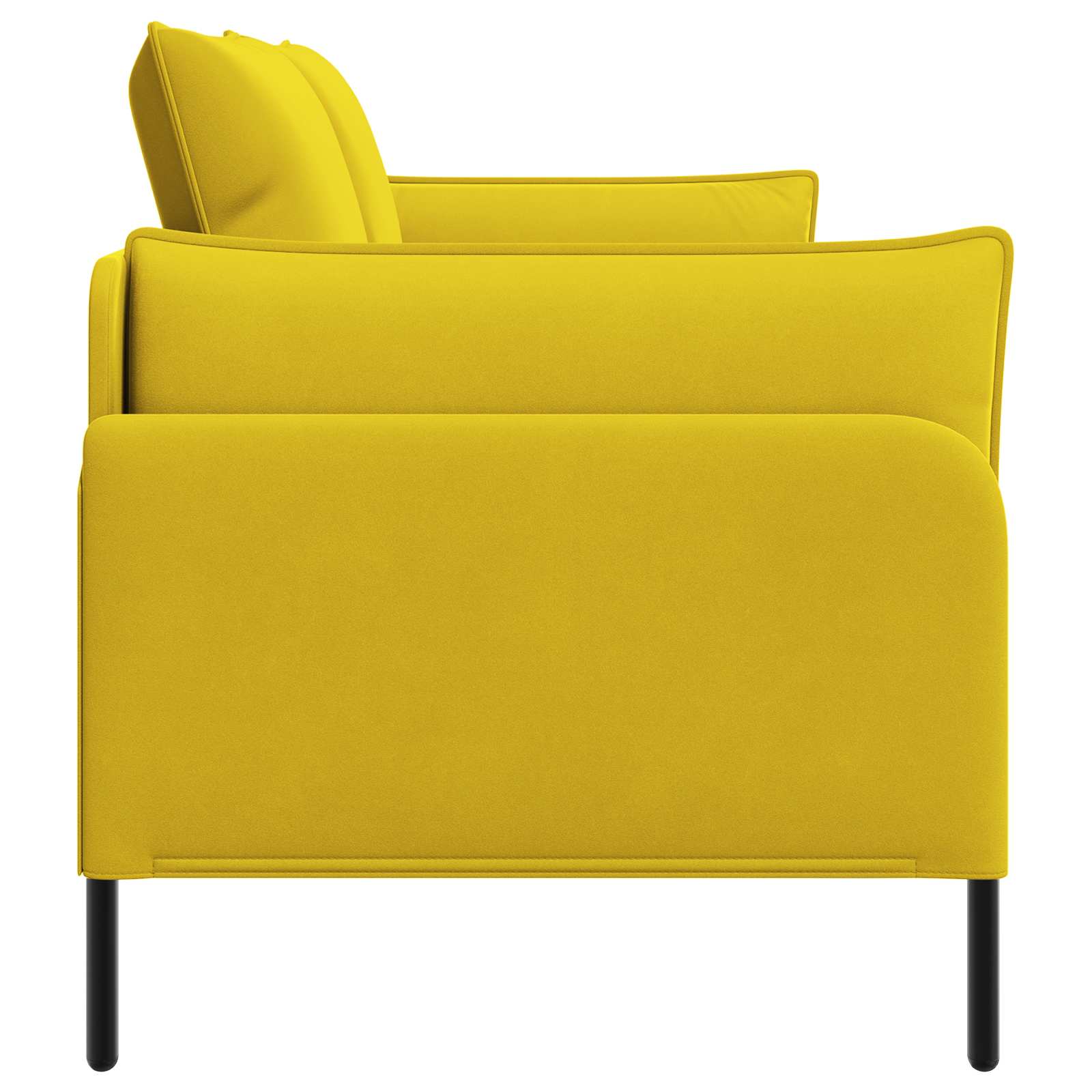 2-Zits Sofa 2-zits Geel 188 x 81 x 89 cm fluweel