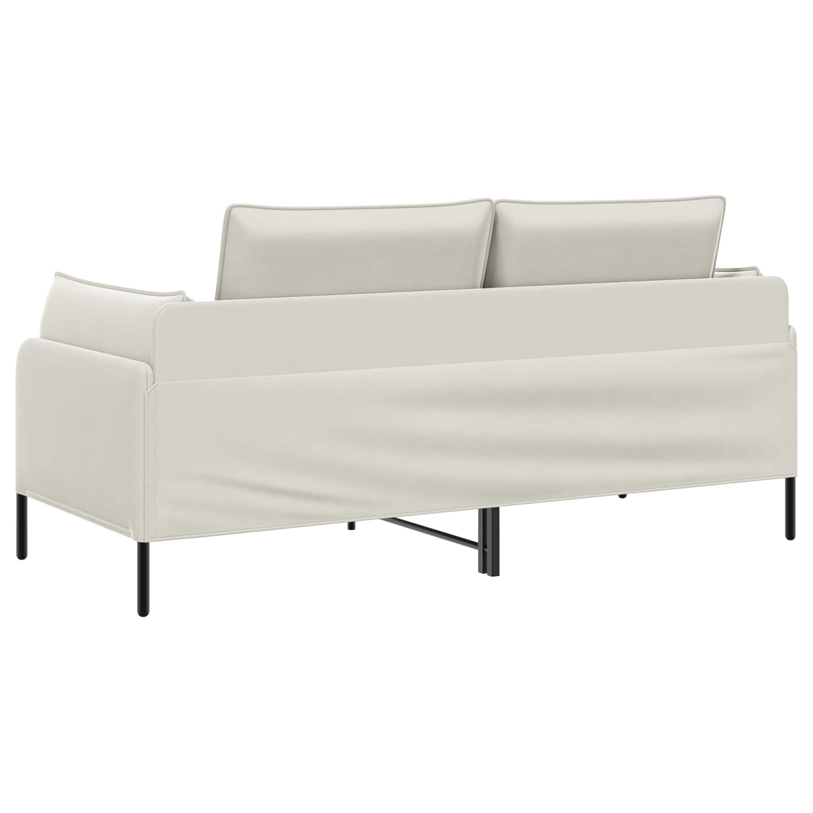2-Zits Sofa 2-zits Crèmekleurig 188 x 81 x 89 cm fluweel