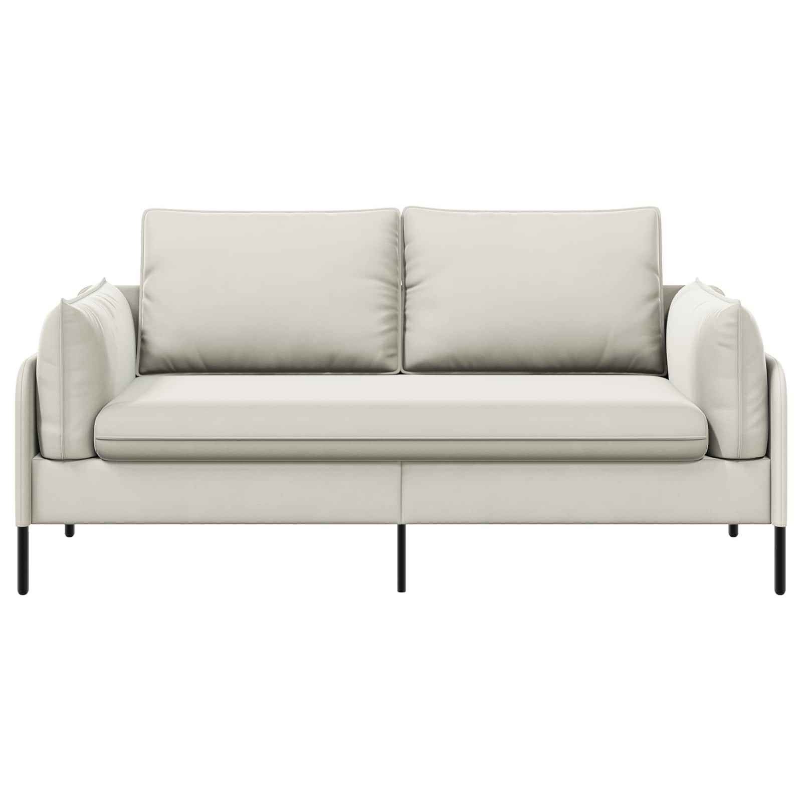 2-Zits Sofa 2-zits Crèmekleurig 188 x 81 x 89 cm fluweel