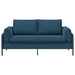2-Zits Sofa 2-zits Blauw 188 x 81 x 89 cm fluweel