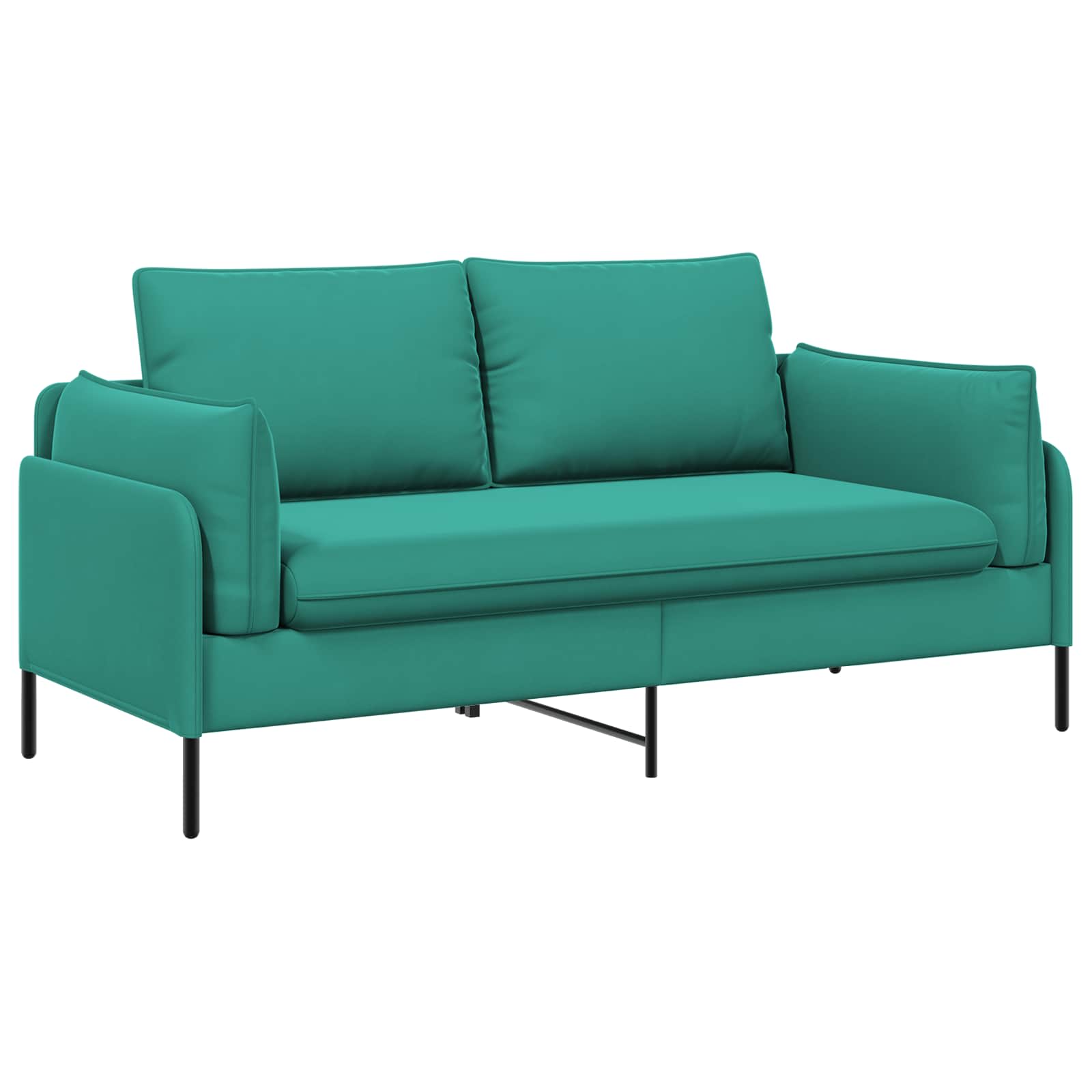 2-Zits Sofa 2-zits Turquoise 188 x 81 x 89 cm fluweel