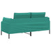 2-Zits Sofa 2-zits Turquoise 188 x 81 x 89 cm fluweel