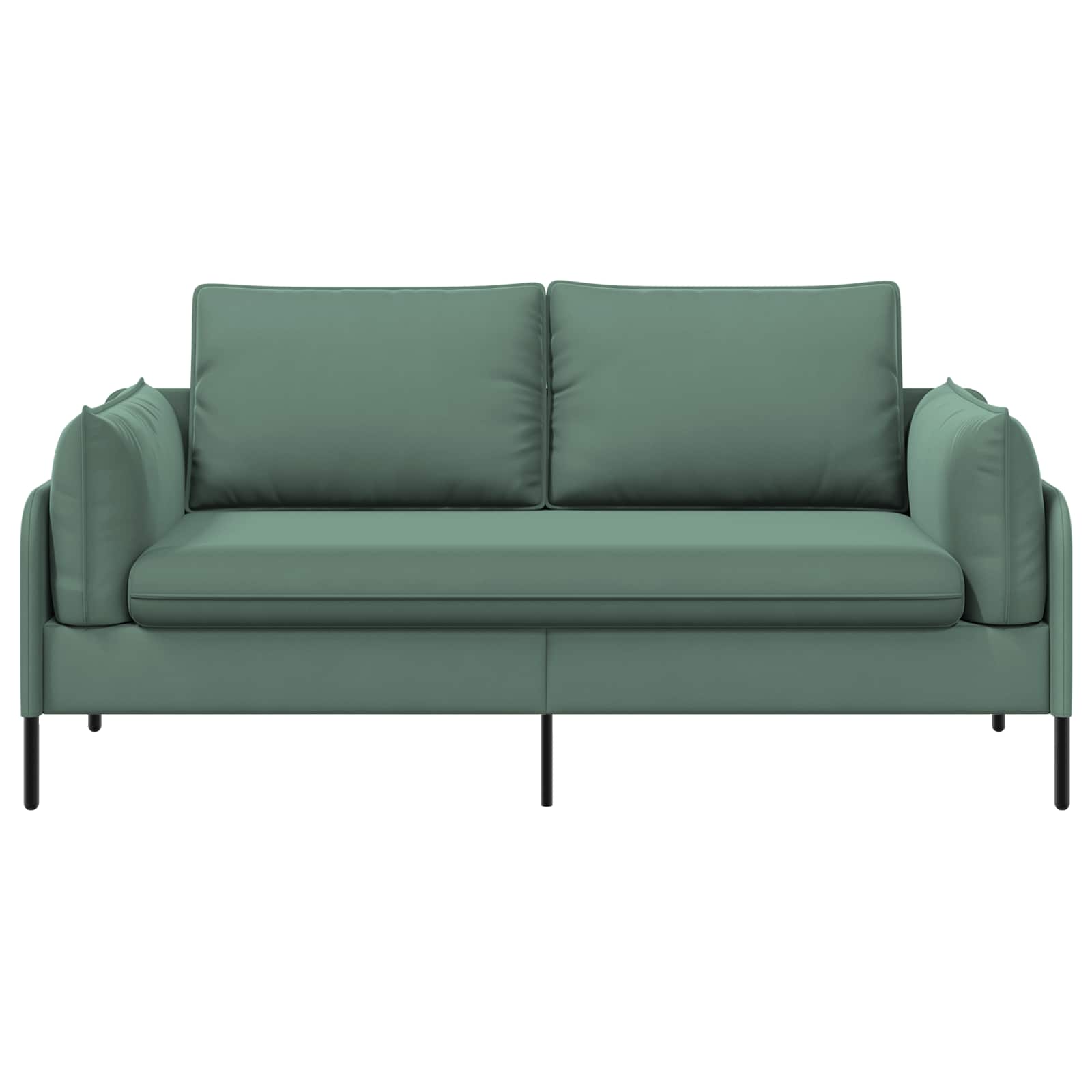 2-Zits Sofa Zeegroen 188 x 81 x 89 cm fluweel