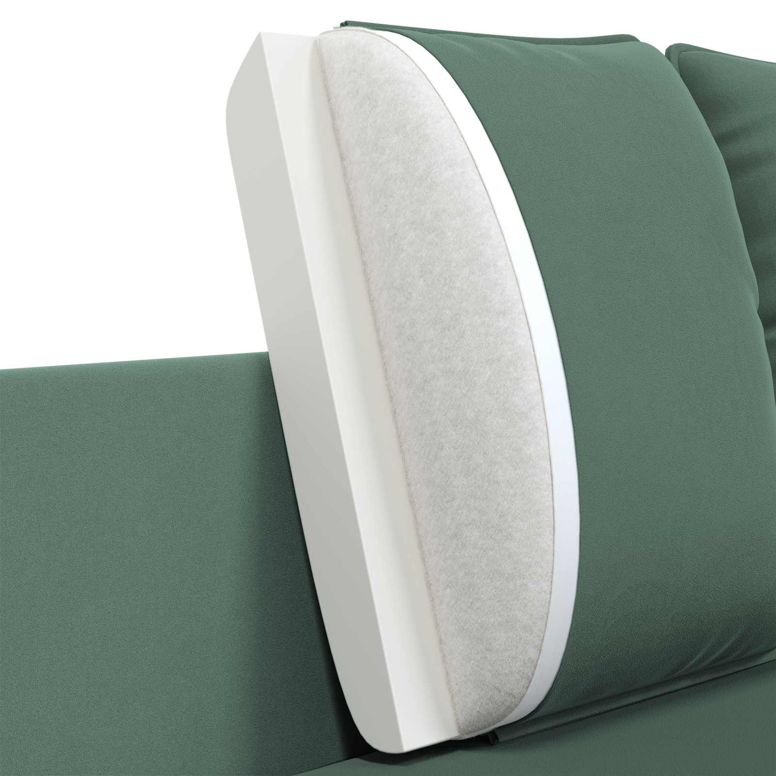 2-Zits Sofa Zeegroen 188 x 81 x 89 cm fluweel