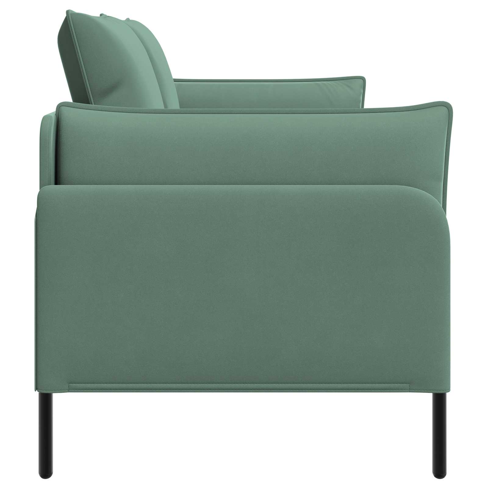 2-Zits Sofa Zeegroen 188 x 81 x 89 cm fluweel
