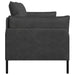 2-Zits Sofa Zwart 188 x 81 x 89 cm Kunstleer