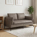 2-Zits Sofa Grijs 188 x 81 x 89 cm Kunstleer