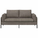 2-Zits Sofa Grijs 188 x 81 x 89 cm Kunstleer