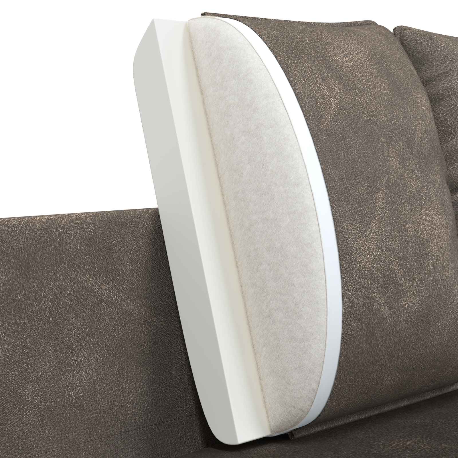 2-Zits Sofa Grijs 188 x 81 x 89 cm Kunstleer