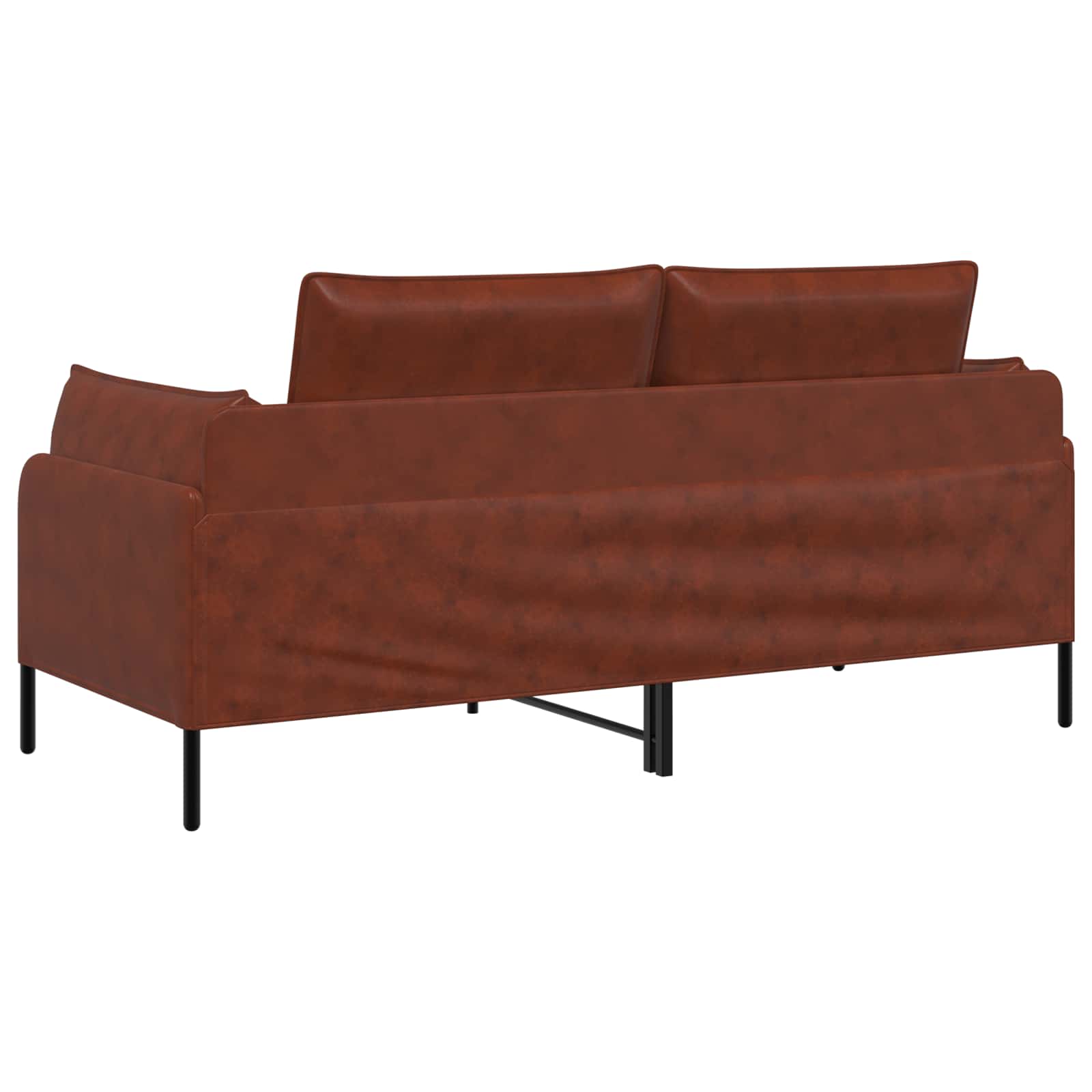 2-Zits Sofa Glanzend Bruin 188 x 81 x 89 cm Kunstleer