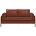 2-Zits Sofa Glanzend Bruin 188 x 81 x 89 cm Kunstleer