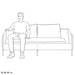 2-Zits Sofa Glanzend Bruin 188 x 81 x 89 cm Kunstleer