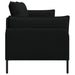 3-Zits Bank Zwart 222 x 81 x 89 cm Stof