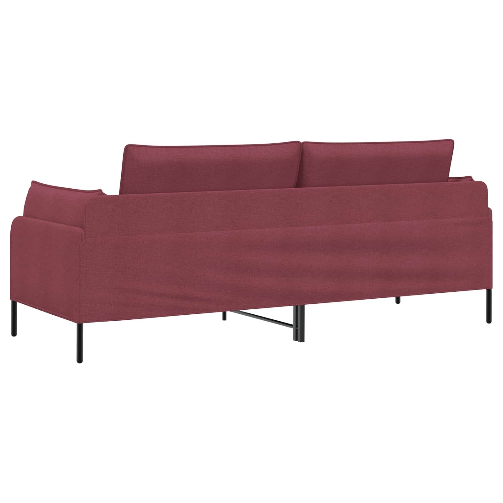 3-Zits Bank Wijnrood 222 x 81 x 89 cm Stof