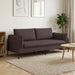 3-Zits Bank Donkerbruin 222 x 81 x 89 cm Stof