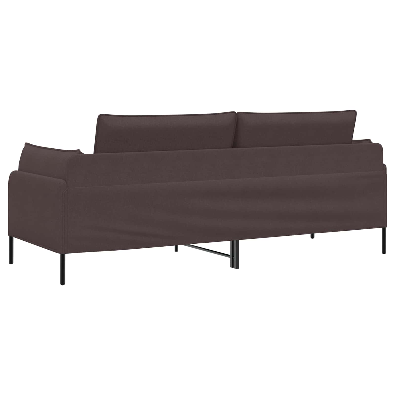 3-Zits Bank Donkerbruin 222 x 81 x 89 cm Stof