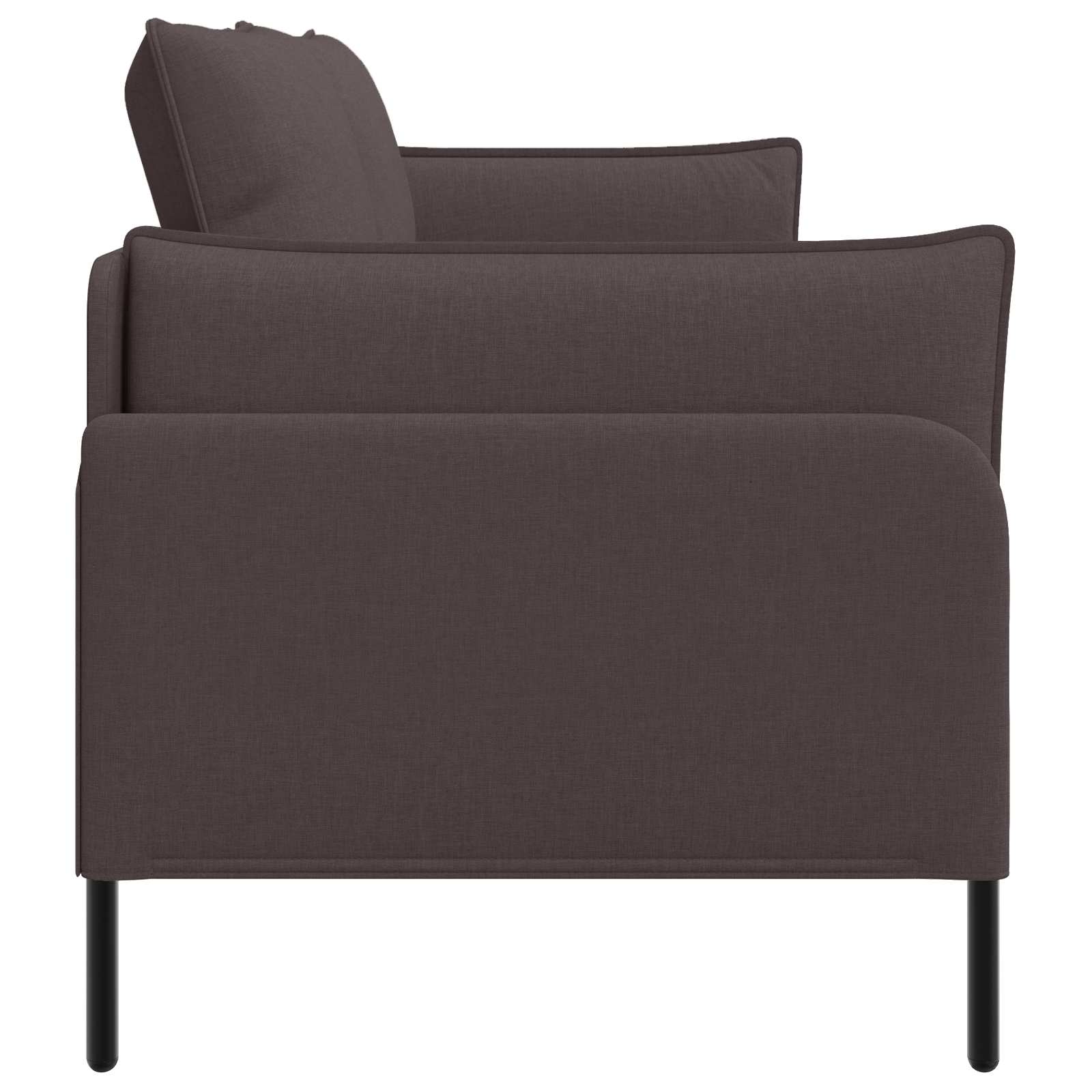 3-Zits Bank Donkerbruin 222 x 81 x 89 cm Stof