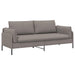3-Zits Bank Taupe 222 x 81 x 89 cm Stof