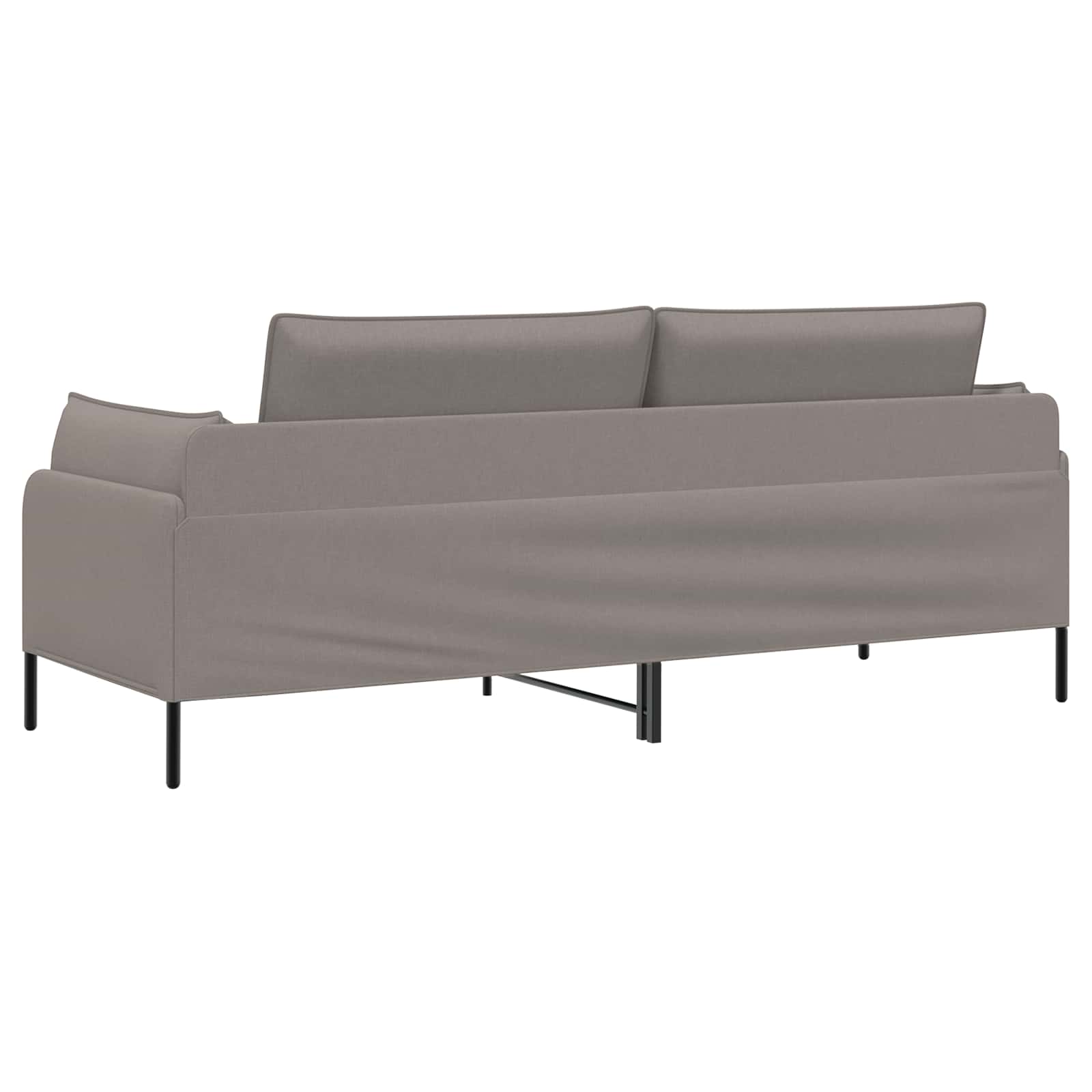 3-Zits Bank Taupe 222 x 81 x 89 cm Stof