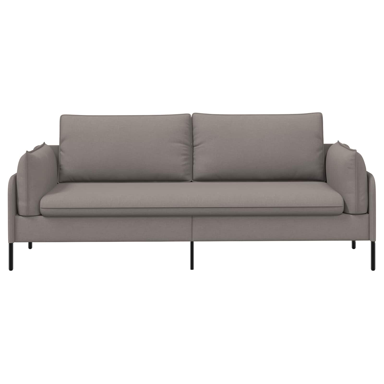 3-Zits Bank Taupe 222 x 81 x 89 cm Stof