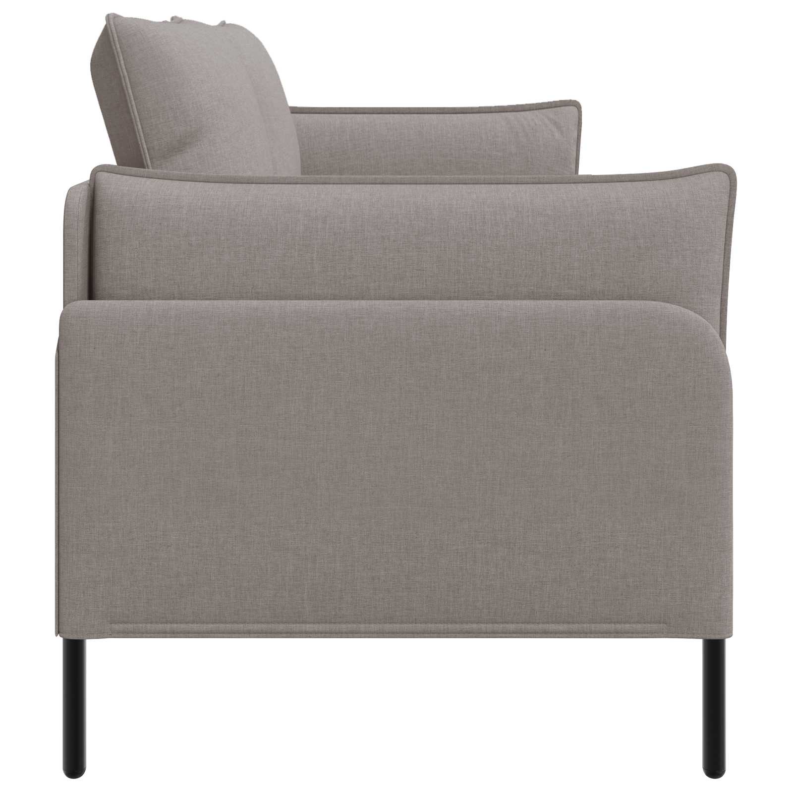 3-Zits Bank Taupe 222 x 81 x 89 cm Stof