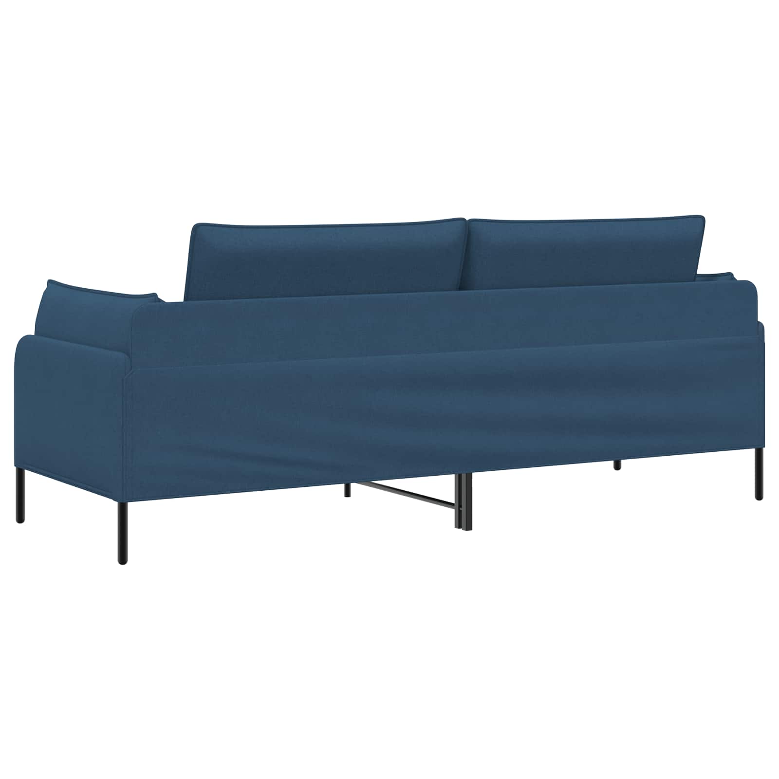 3-Zits Bank Blauw 222 x 81 x 89 cm Stof