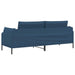 3-Zits Bank Blauw 222 x 81 x 89 cm Stof