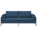 3-Zits Bank Blauw 222 x 81 x 89 cm Stof