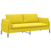 3-Zits Bank Lichtgeel 222 x 81 x 89 cm Stof