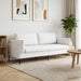 3-Zits Bank Wit 222 x 81 x 89 cm Stof